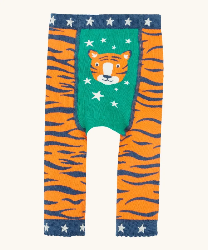 Frugi Little Knitted Leggings - Tiger