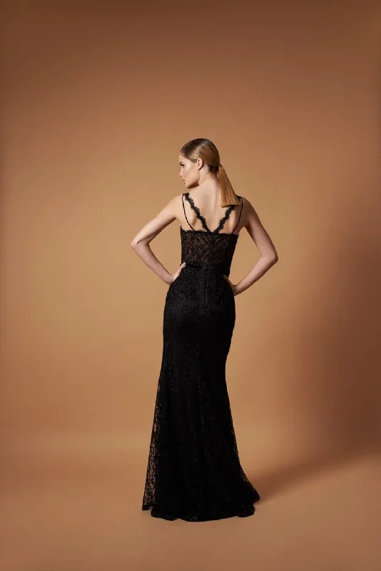 Panther * Sophisticated Black Formal Gown with Bolero