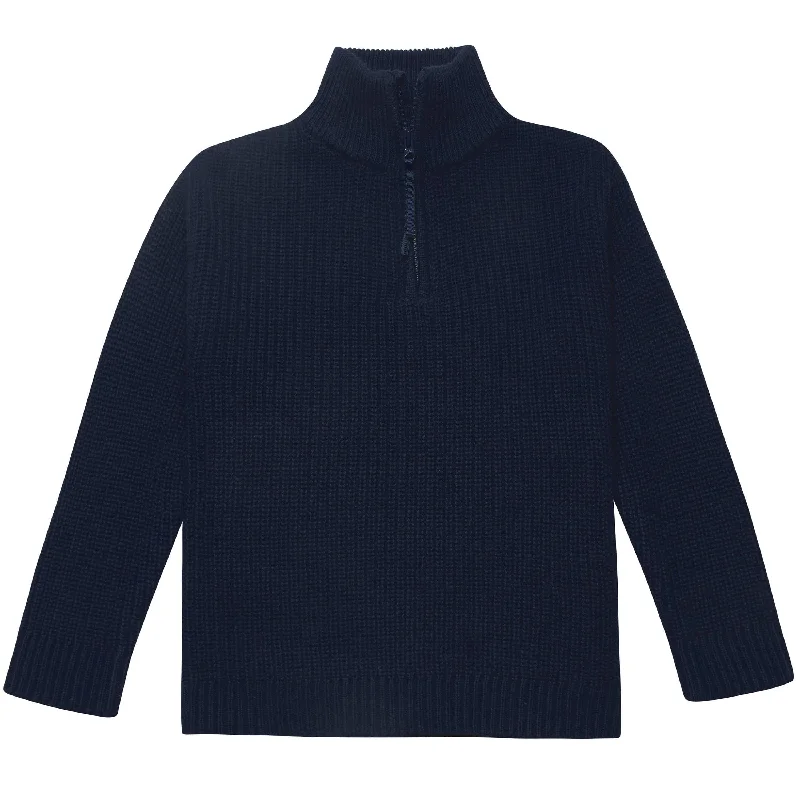 Infant & Toddler Boys Blue Zip Front Sweater