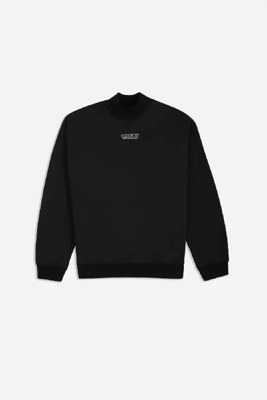 OG LOGO MOCKNECK SWEATER BLK