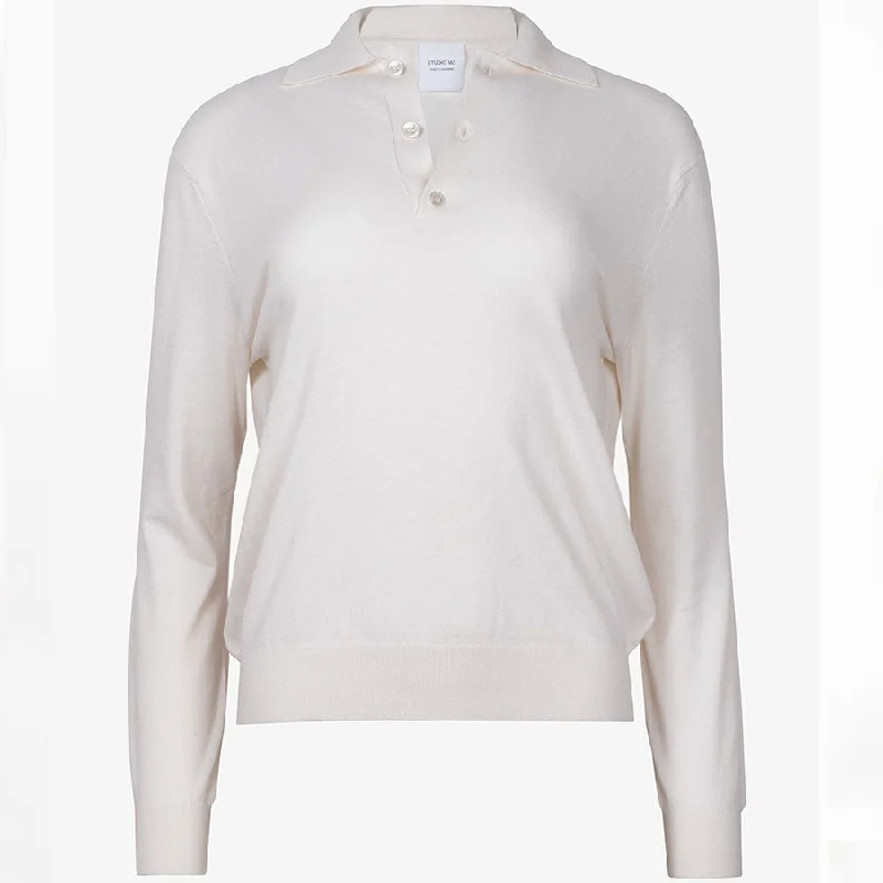 POLO SWEATER "OLO" IN IVORY