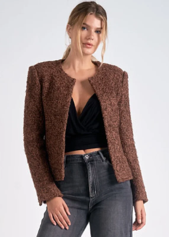 Elan Gloria Jacket - Brown Melange