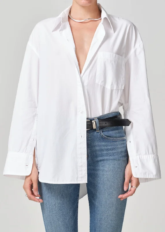 Cocoon Shirt in Optic White