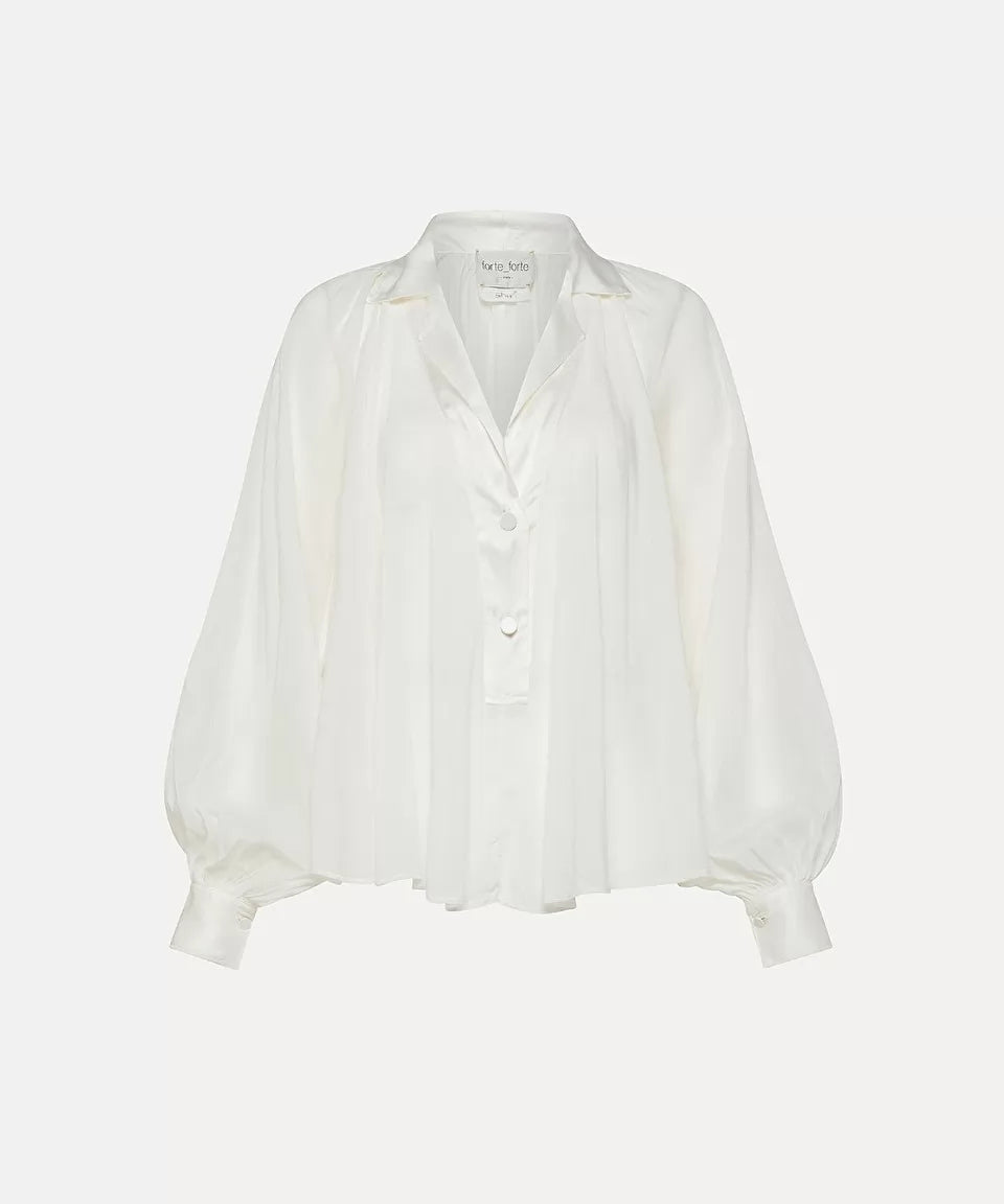 Cotton Silk Voile Bohemian Shirt