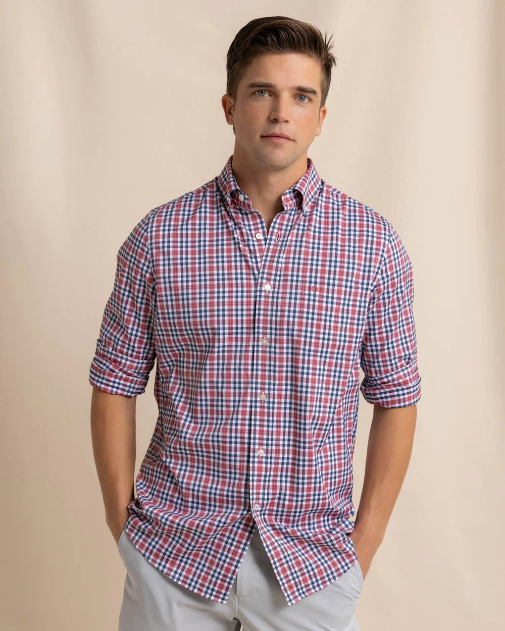 Southern Tide brrr°® Intercoastal Haywood Plaid Sport Shirt