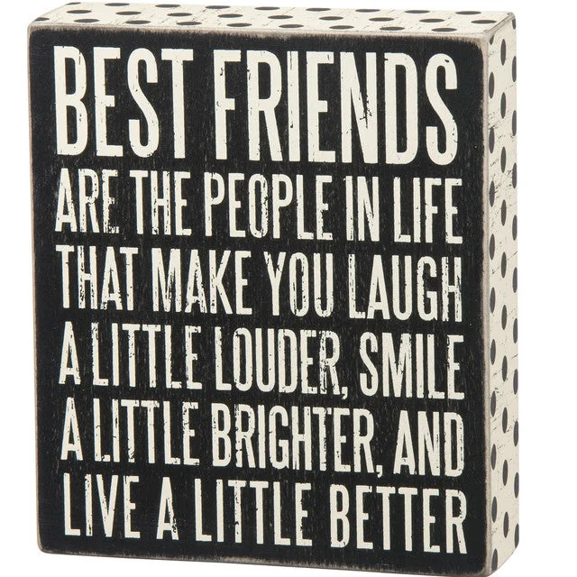 Wood Sign - Best Friends are the People in Life