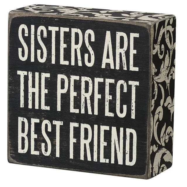 Wood Sign - Sisters Are The Perfect Best Friend