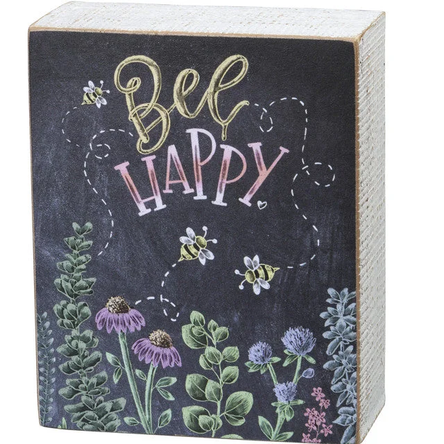 Chalk Sign - Bee Happy