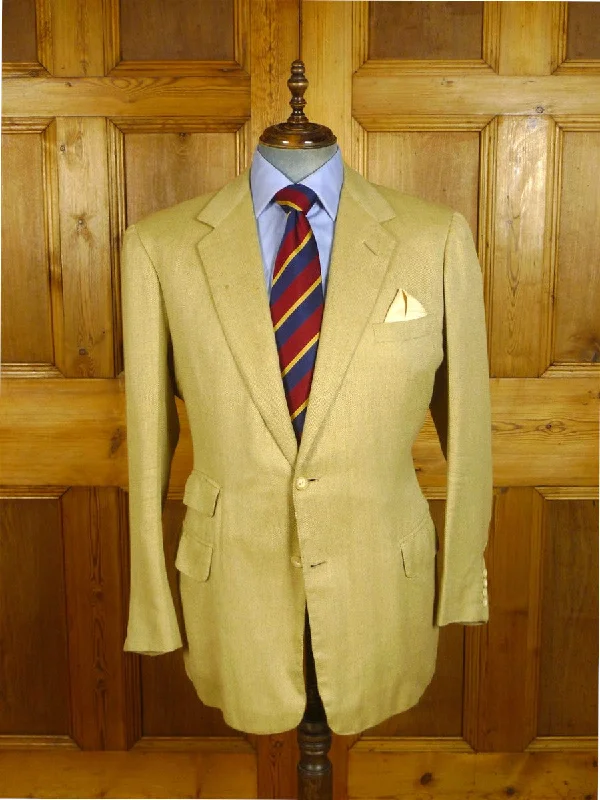 080824/09 anderson & sheppard 2000 savile row bespoke linen silk & cashmere sports jacket blazer 47 regular