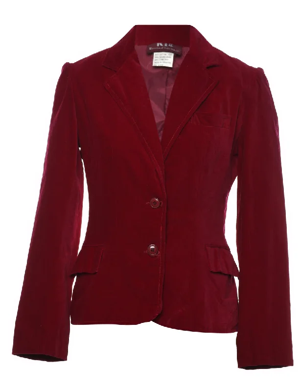 Classic Maroon Blazer - M