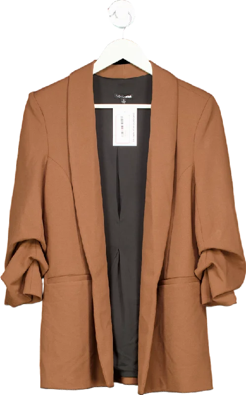 Fashion Nova Brown Open Blazer Jacket S