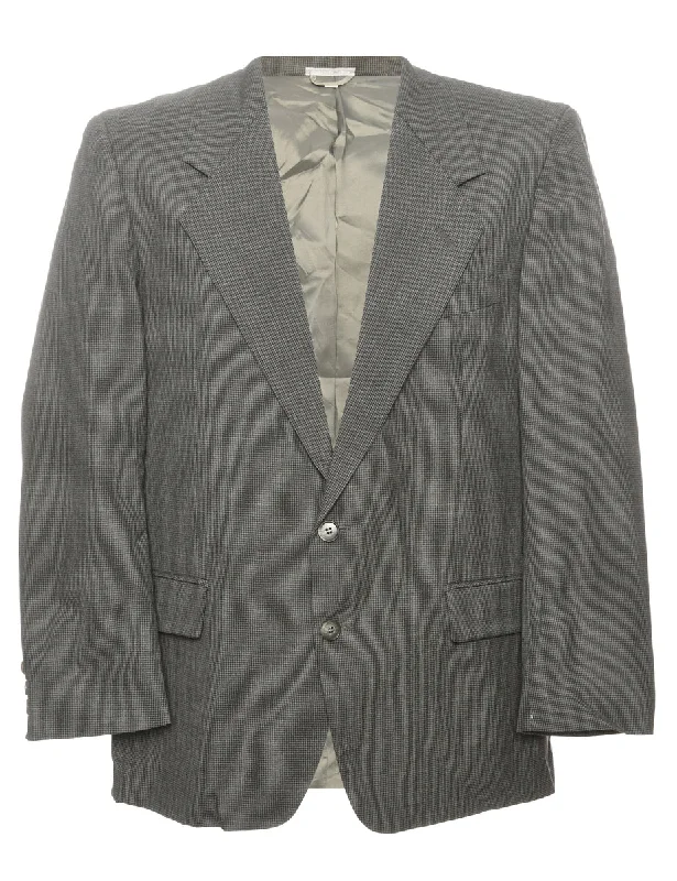 Houndstooth Dark Grey Blazer - M