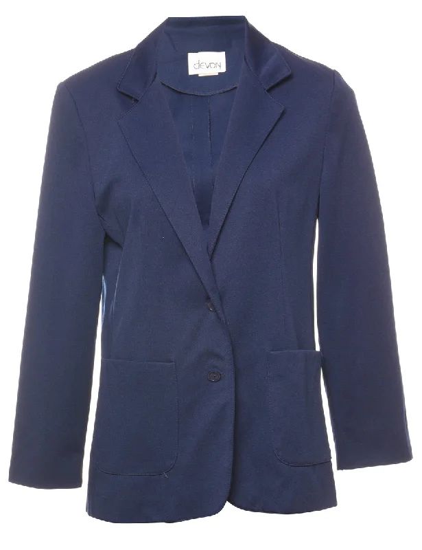 Navy Classic Blazer - M