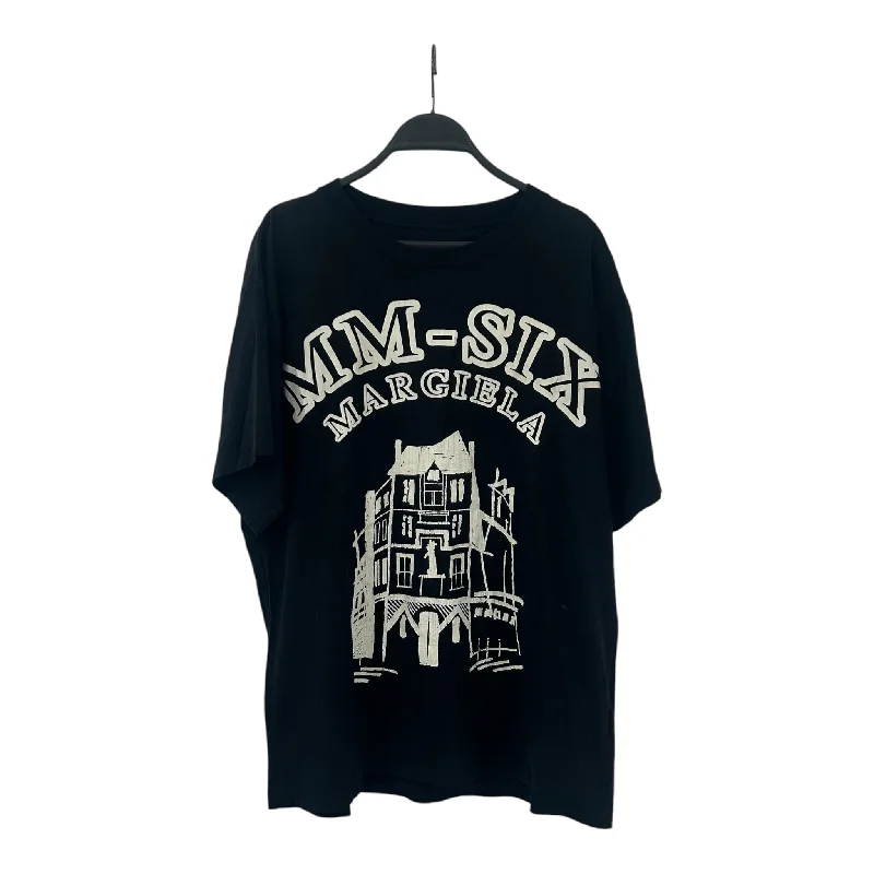 MM6/T-Shirt/S/Black/Cotton/Graphic/