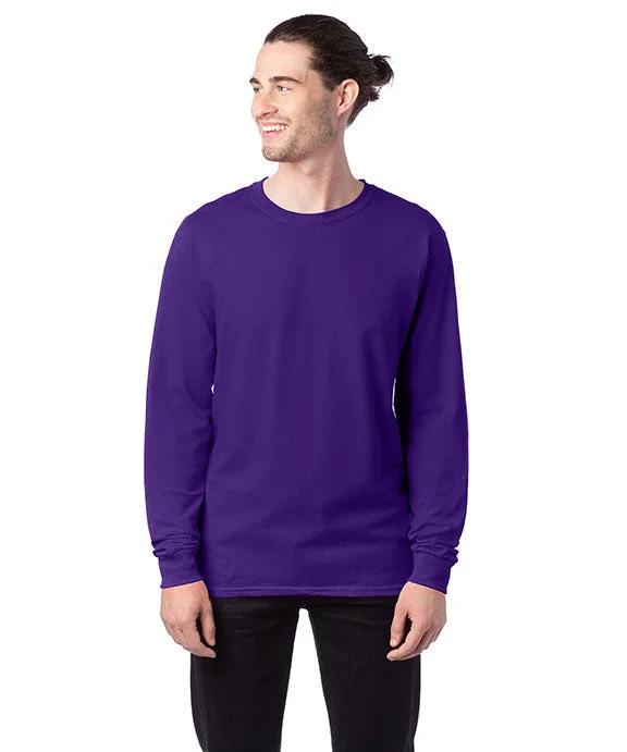 5286 - Hanes ComfortSoft® Long-Sleeve T-Shirt | Athletic Purple