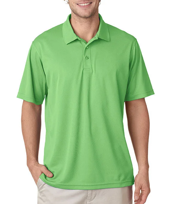 8210 - UltraClub Mens Cool & Dry Mesh Piqué Polo Shirt | Light Green