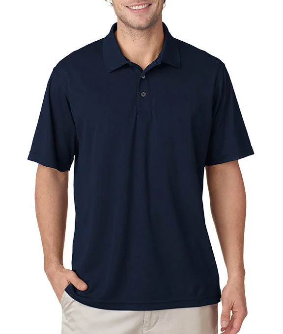 8210 - UltraClub Mens Cool & Dry Mesh Piqué Polo Shirt | Navy