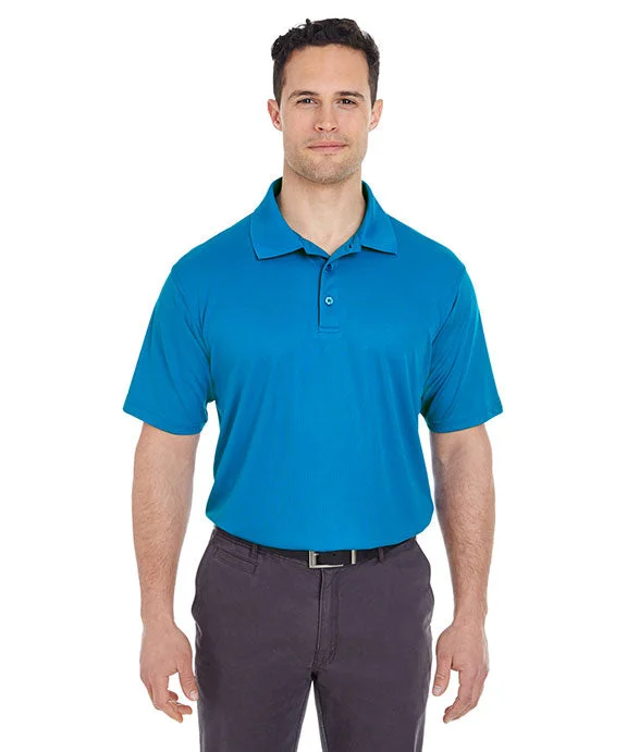 8210 - UltraClub Mens Cool & Dry Mesh Piqué Polo Shirt | Pacific Blue