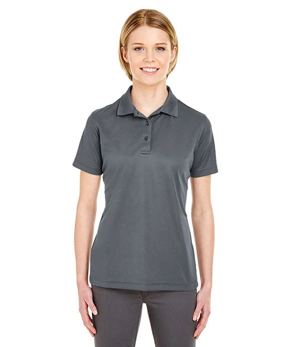 8210L - UltraClub Ladies Cool & Dry Mesh Piqué Polo Shirt | Charcoal