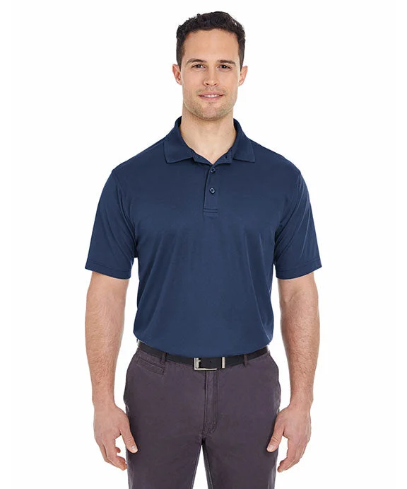 8210T - UltraClub Mens Tall Cool & Dry Mesh Piqué Polo Shirt | Navy