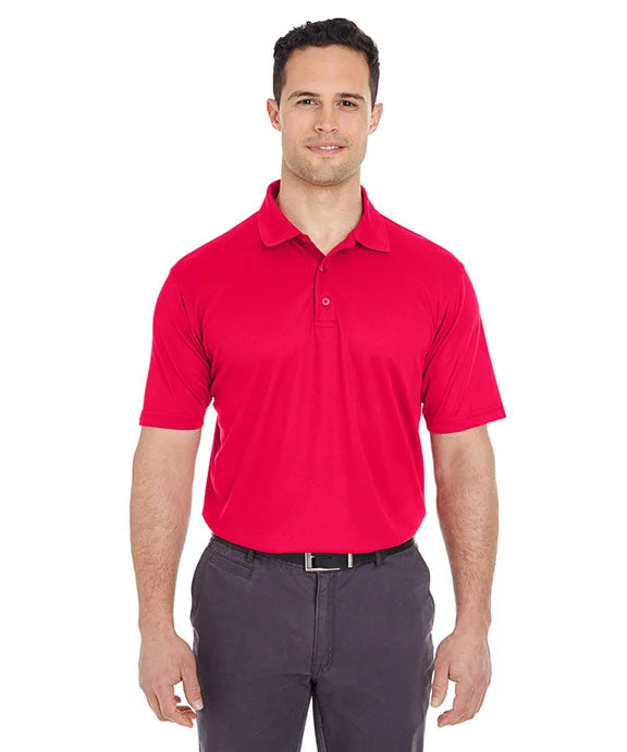 8210T - UltraClub Mens Tall Cool & Dry Mesh Piqué Polo Shirt | Red