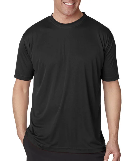 8420 - UltraClub Mens Cool & Dry Sport Performance Interlock T-Shirt | Black