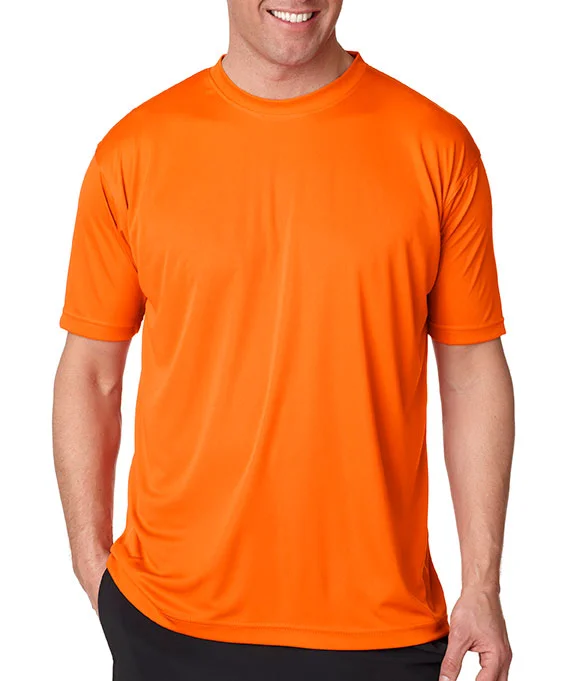 8420 - UltraClub Mens Cool & Dry Sport Performance Interlock T-Shirt | Bright Orange