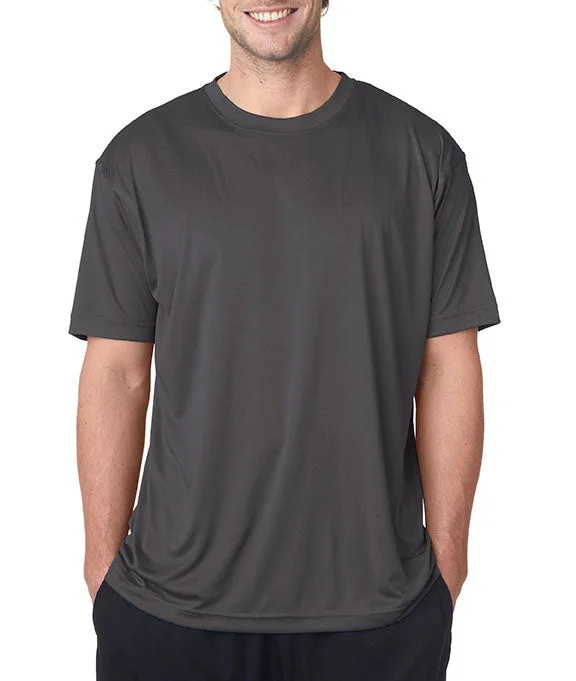 8420 - UltraClub Mens Cool & Dry Sport Performance Interlock T-Shirt | Charcoal