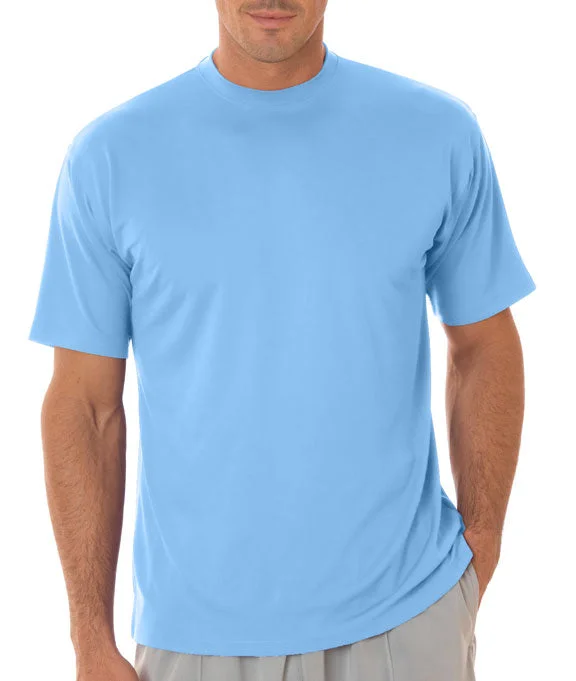 8420 - UltraClub Mens Cool & Dry Sport Performance Interlock T-Shirt | Columbia Blue