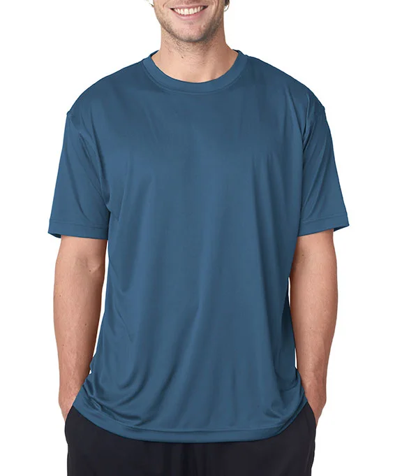 8420 - UltraClub Mens Cool & Dry Sport Performance Interlock T-Shirt | Indigo