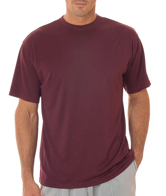 8420 - UltraClub Mens Cool & Dry Sport Performance Interlock T-Shirt | Maroon