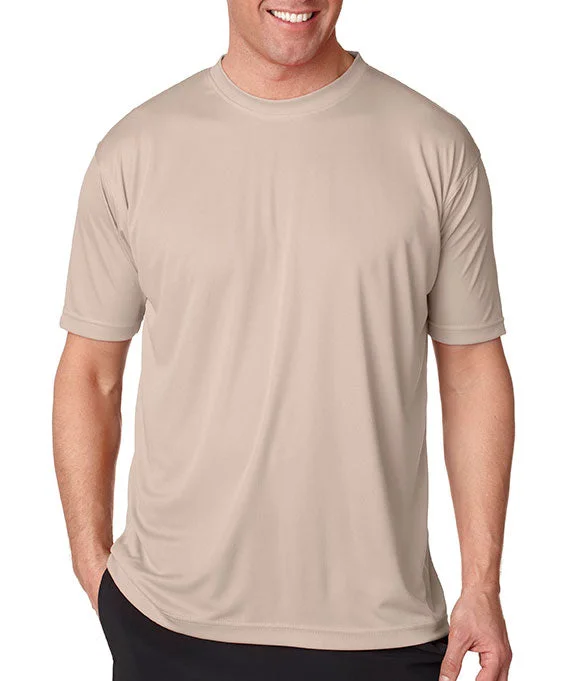 8420 - UltraClub Mens Cool & Dry Sport Performance Interlock T-Shirt | Sand