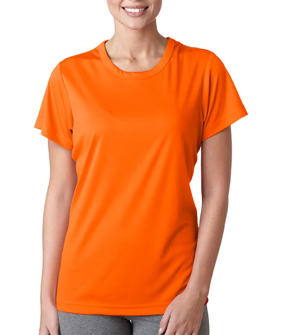 8420L - UltraClub Ladies Cool & Dry Sport Performance Interlock T-Shirt | Bright Orange