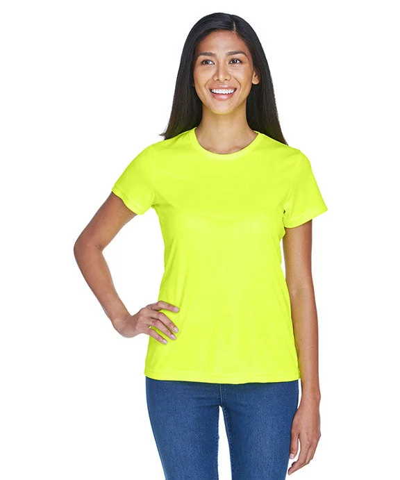 8420L - UltraClub Ladies Cool & Dry Sport Performance Interlock T-Shirt | Bright Yellow