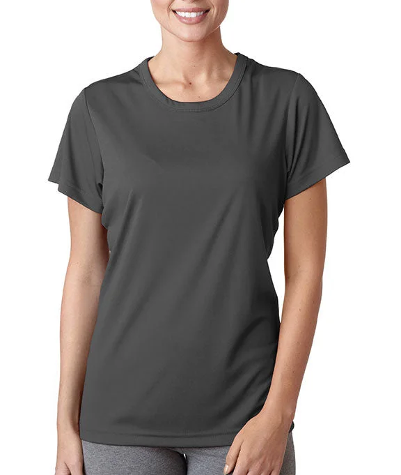 8420L - UltraClub Ladies Cool & Dry Sport Performance Interlock T-Shirt | Charcoal