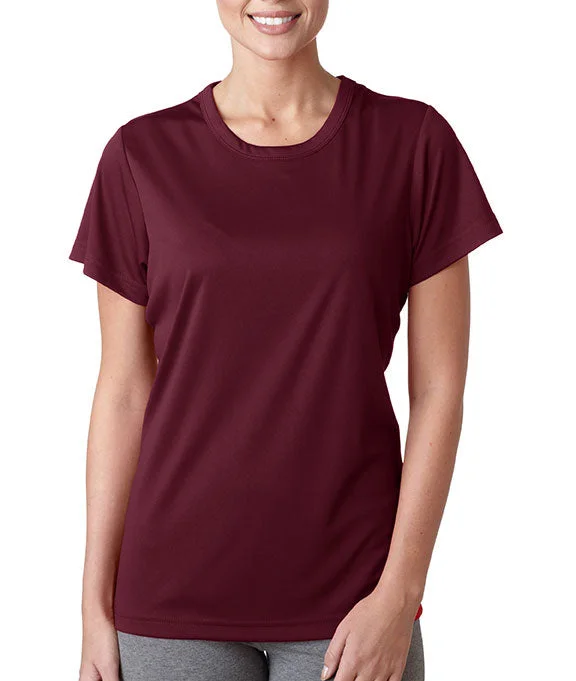 8420L - UltraClub Ladies Cool & Dry Sport Performance Interlock T-Shirt | Maroon