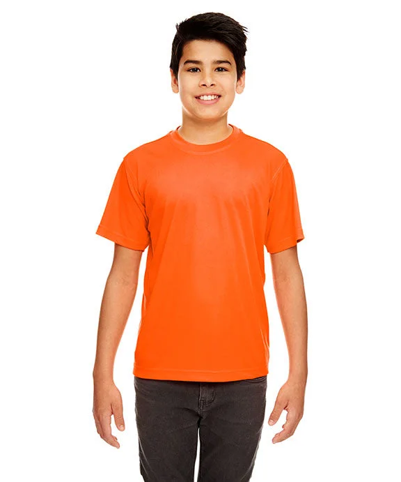 8420Y - UltraClub Youth Cool & Dry Sport Performance Interlock T-Shirt | Bright Orange