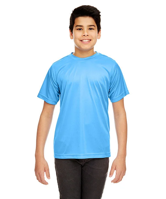 8420Y - UltraClub Youth Cool & Dry Sport Performance Interlock T-Shirt | Columbia Blue