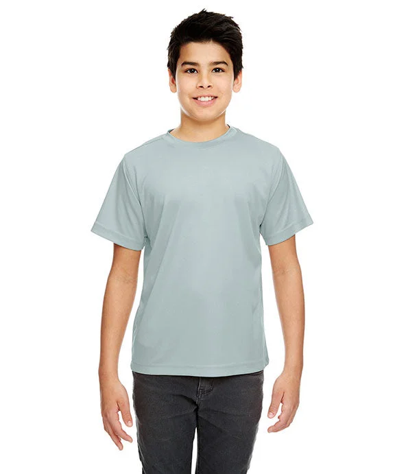 8420Y - UltraClub Youth Cool & Dry Sport Performance Interlock T-Shirt | Grey