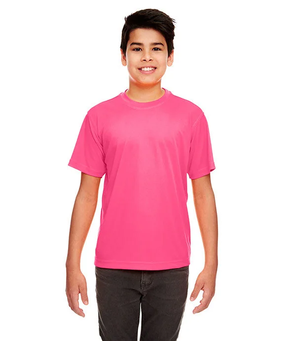 8420Y - UltraClub Youth Cool & Dry Sport Performance Interlock T-Shirt | Heliconia