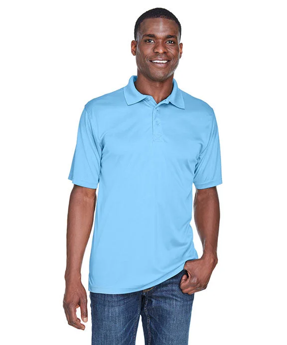 8425 - UltraClub Mens Cool & Dry Sport Performance Interlock Polo Shirt | Columbia Blue