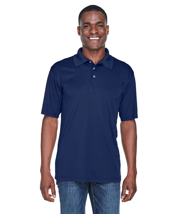 8425 - UltraClub Mens Cool & Dry Sport Performance Interlock Polo Shirt | Navy