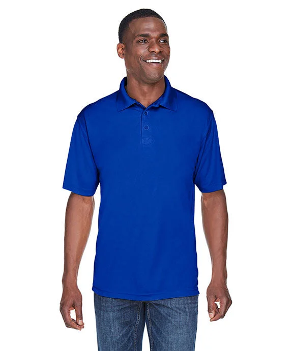 8425 - UltraClub Mens Cool & Dry Sport Performance Interlock Polo Shirt | Royal