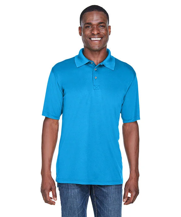 8425 - UltraClub Mens Cool & Dry Sport Performance Interlock Polo Shirt | Sapphire