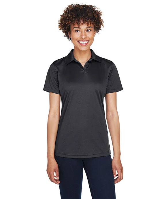 8425L - UltraClub Ladies Cool & Dry Sport Performance Interlock Polo Shirt | Black