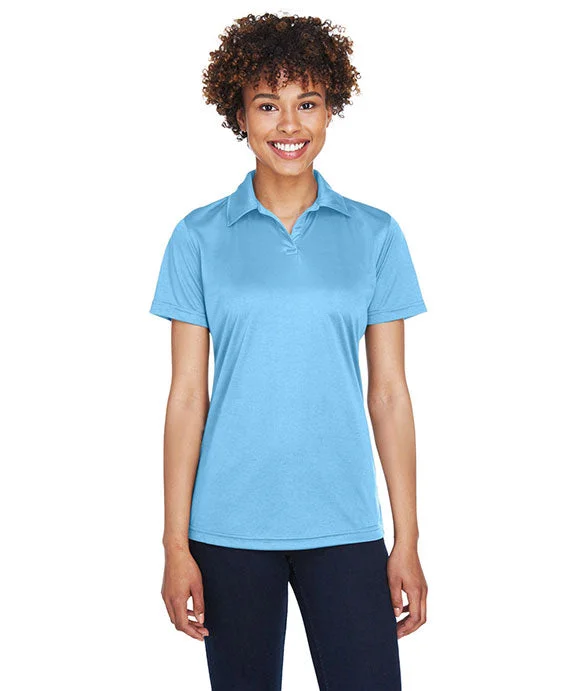 8425L - UltraClub Ladies Cool & Dry Sport Performance Interlock Polo Shirt | Columbia Blue