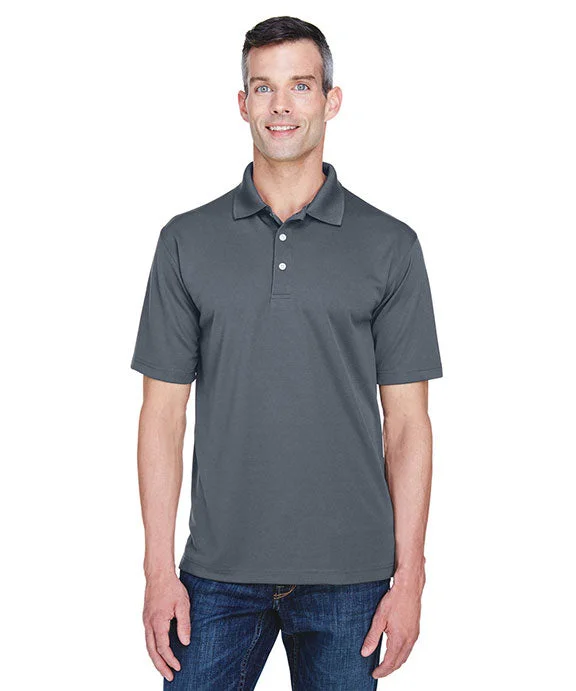 8445 - UltraClub Mens Cool & Dry Stain-Release Performance Polo Shirt | Charcoal