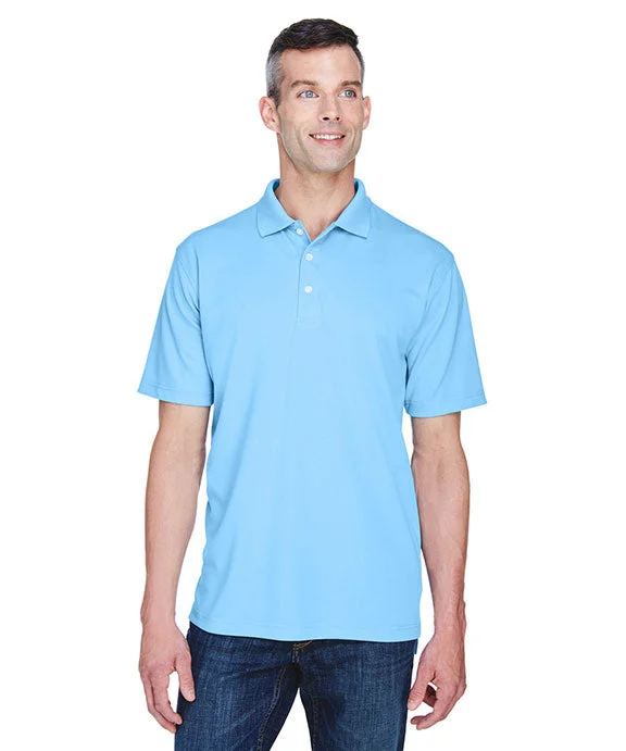 8445 - UltraClub Mens Cool & Dry Stain-Release Performance Polo Shirt | Columbia Blue