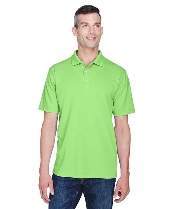 8445 - UltraClub Mens Cool & Dry Stain-Release Performance Polo Shirt | Light Green