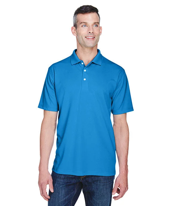 8445 - UltraClub Mens Cool & Dry Stain-Release Performance Polo Shirt | Pacific Blue